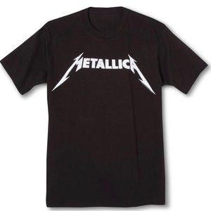 NWT Large Metallica Men's Short-Sleeve Rock n Roll Logo Graphic T-Shirt Black